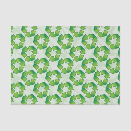 Recycelnd Symbol Seidenpapier (Vorderseite)