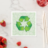 Recycelnd Symbol Serviette (Beispiel)