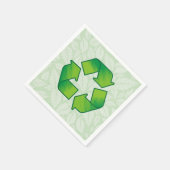 Recycelnd Symbol Serviette (Ecke)