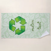 Recycelnd Symbol Strandtuch (Vorderseite)