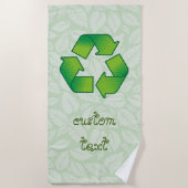 Recycelnd Symbol Strandtuch (Vorderseite)