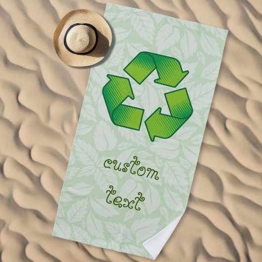 Recycelnd Symbol Strandtuch