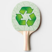 Recycelnd Symbol Tischtennis Schläger (Rückseite)