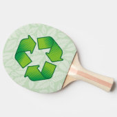 Recycelnd Symbol Tischtennis Schläger (Seitenansicht)