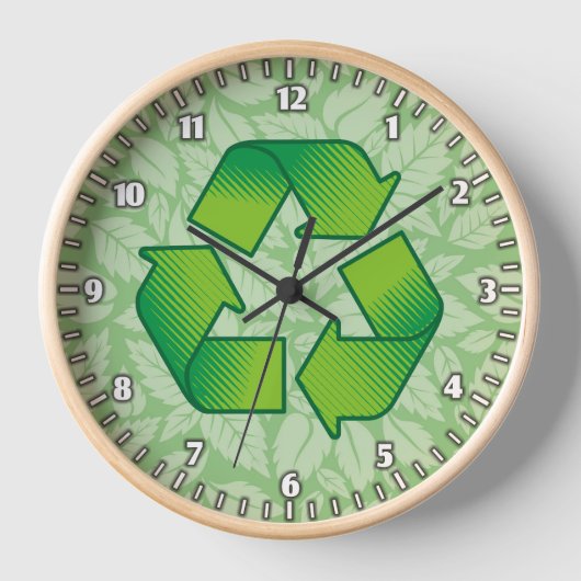 Recycelnd Symbol Uhr (Vorderseite)