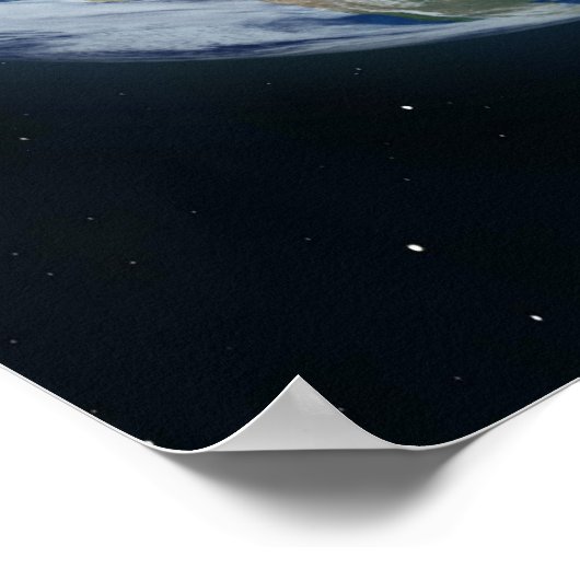 Recycelnd Symbol und Erde Poster (Ecke)