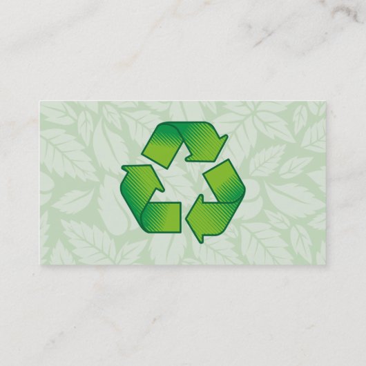 Recycelnd Symbol Visitenkarte (Rückseite)