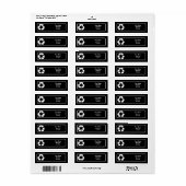 Recycelnd Symbol - Weiß (für schwarze Hintergründe (Vorne)