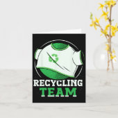 Recycelnd Team Trash Recycelte Earth Day Environme Karte (Gelbe Blume)