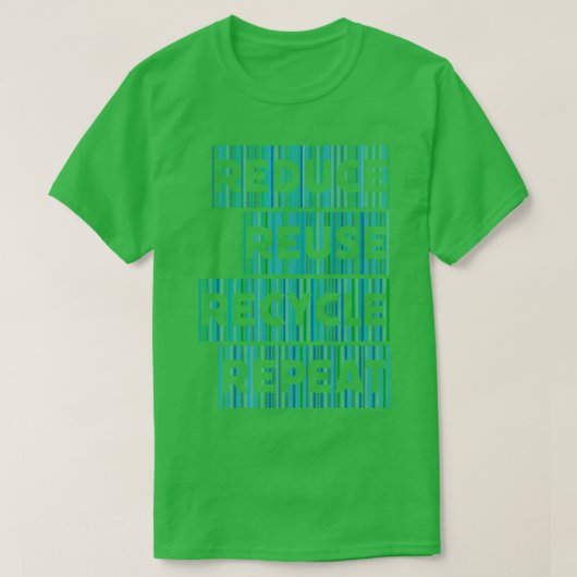 Recycelnd Umweltschutz T-Shirt (Design vorne)