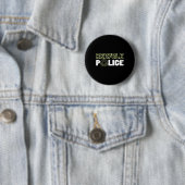 Recycelnd Umweltschützer Recycelte Police Earth Da Button (Beispiel)