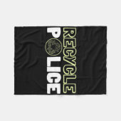 Recycelnd Umweltschützer Recycelte Police Earth Da Fleecedecke (Vorderseite (Horizontal))