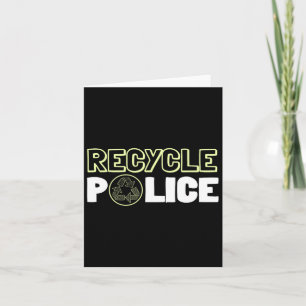 Recycelnd Umweltschützer Recycelte Police Earth Da Karte