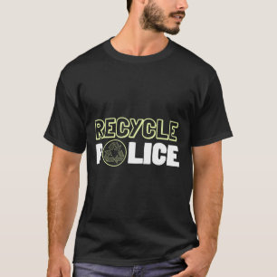Recycelnd Umweltschützer Recycelte Police Earth Da T-Shirt