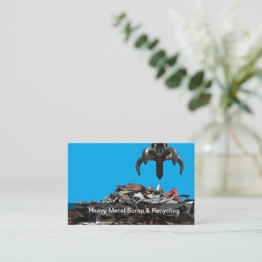Recycelnd und Junk Yard-Visitenkarten für Metalle Visitenkarte (Stehend Vorderseite)