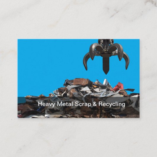 Recycelnd und Junk Yard-Visitenkarten für Metalle Visitenkarte (Vorderseite)