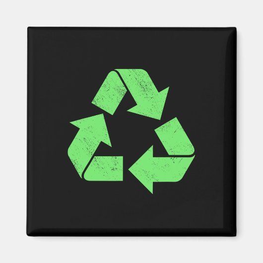 Recycelnd Vintage Logoumgeber Recycelte Ea Magnet (Vorne)