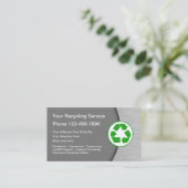 Recycelnd Visitenkarten - Einzigartige Online-Vorl Visitenkarte (Stehend Vorderseite)