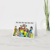 Recycelnd Weihnachtskarte Weihnachtsmann und Müllm Karte (Vorderseite)