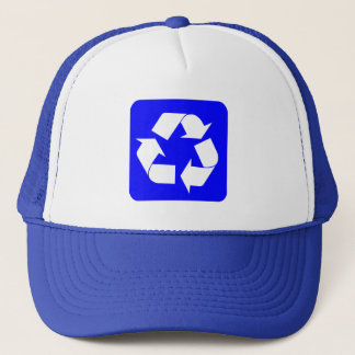 Recycelnd Zeichen - Blau Truckerkappe