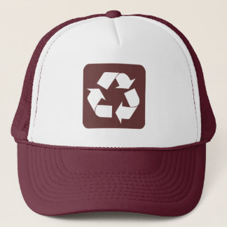 Recycelnd Zeichen - Dunkelbraun Truckerkappe