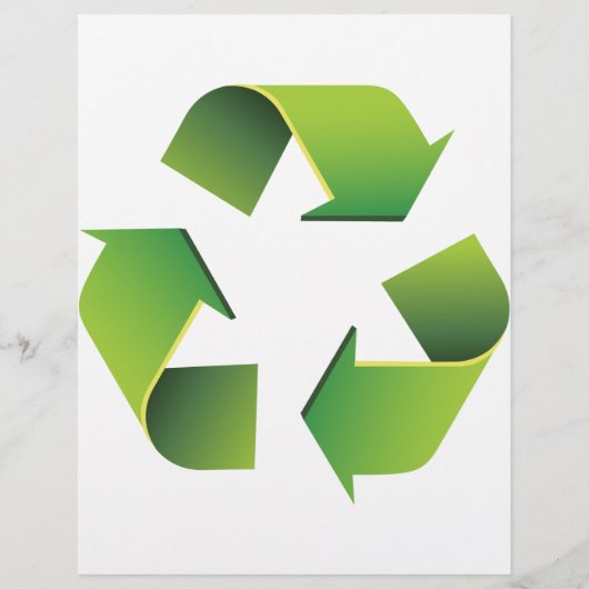 Recycelnd Zeichen Flyer (Vorne)