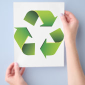 Recycelnd Zeichen Flyer (Hand)