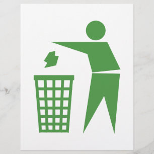 Recycelnd Zeichen Flyer