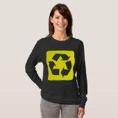 Recycelnd Zeichen - Gelb T-Shirt (Vorne ganz)