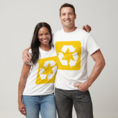 Recycelnd Zeichen - gelb T-Shirt (Unisex)