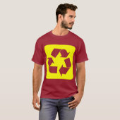 Recycelnd Zeichen - Gelb T-Shirt (Vorne ganz)