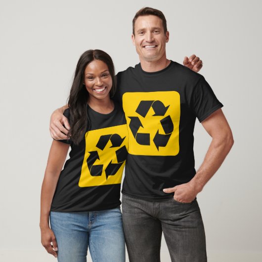 Recycelnd Zeichen - gelb T-Shirt (Unisex)