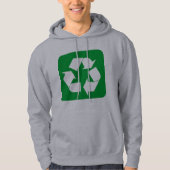 Recycelnd Zeichen - grün Hoodie (Vorderseite)