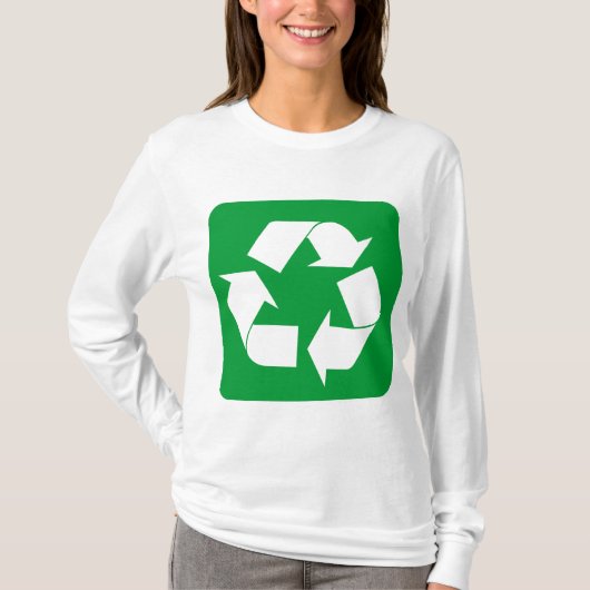 Recycelnd Zeichen - grün T-Shirt (Vorderseite)