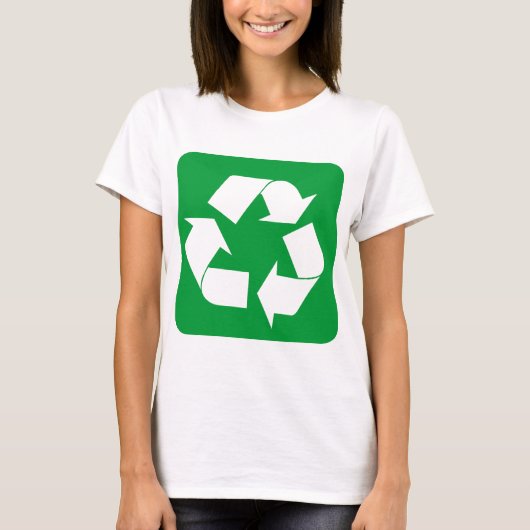 Recycelnd Zeichen - grün T-Shirt (Vorderseite)