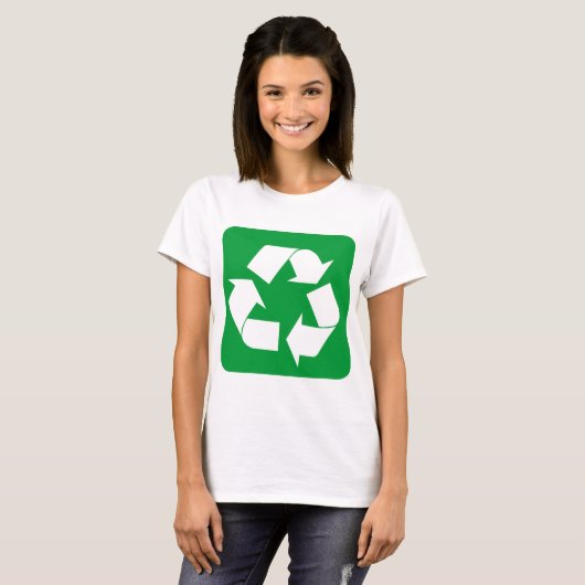Recycelnd Zeichen - grün T-Shirt (Vorne ganz)