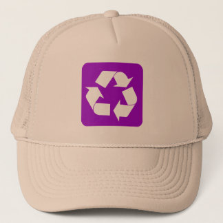 Recycelnd Zeichen - Lila Truckerkappe