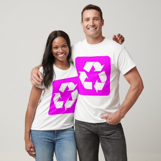 Recycelnd Zeichen - Magenta T-Shirt (Unisex)