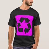 Recycelnd Zeichen - Magenta T-Shirt (Vorderseite)