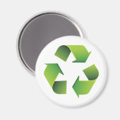 Recycelnd Zeichen Magnet (Vorderseite/Rückseite)