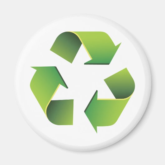 Recycelnd Zeichen Magnet (Vorne)