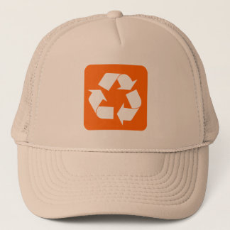 Recycelnd Zeichen - Orange Truckerkappe