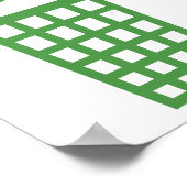 Recycelnd Zeichen Poster (Ecke)