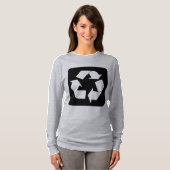Recycelnd Zeichen - Schwarz T-Shirt (Vorne ganz)
