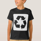 Recycelnd Zeichen - Weiß T-Shirt (Vorderseite)