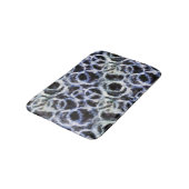 recyceltes Indigo Shibori : Badematte (Schrägansicht)