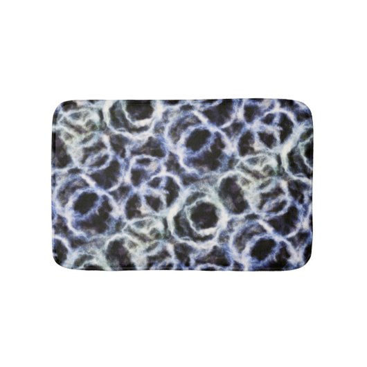 recyceltes Indigo Shibori : Badematte (Vorderseite)