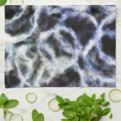 recyceltes Indigo Shibori : Geschirrtuch (Gefaltet)