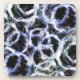 recyceltes Indigo Shibori : Getränkeuntersetzer