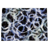 recyceltes Indigo Shibori : Große Geschenktüte (Vorderseite)